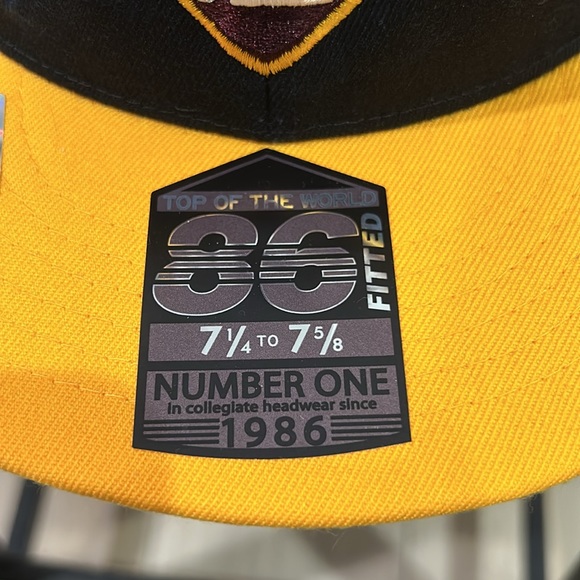 Arizona State University - ASU fitted Logo Hat - Pac 12 - size = 7 1/4 to 7 5/8 - Picture 2 of 8